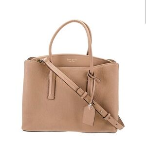 Kate Spade Margaux Large Satchel Light Fawn